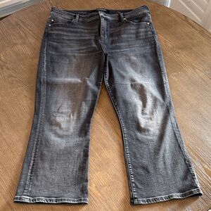 Liverpool Women's Washed Black Flare Jeans